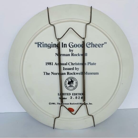 1981 Norman Rockwell Santa Art Plate - Picture 2 of 6